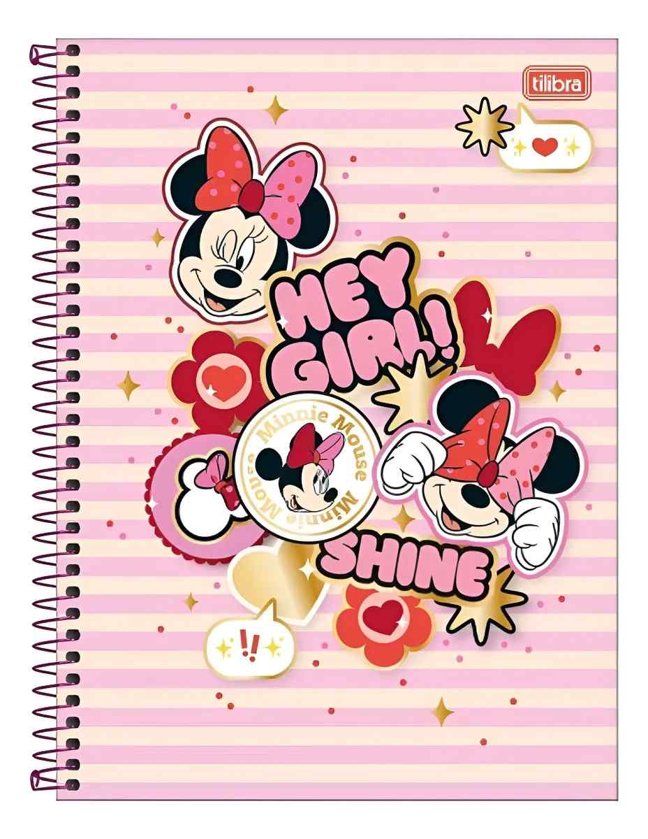 CADERNO 10X1 MINIE MET